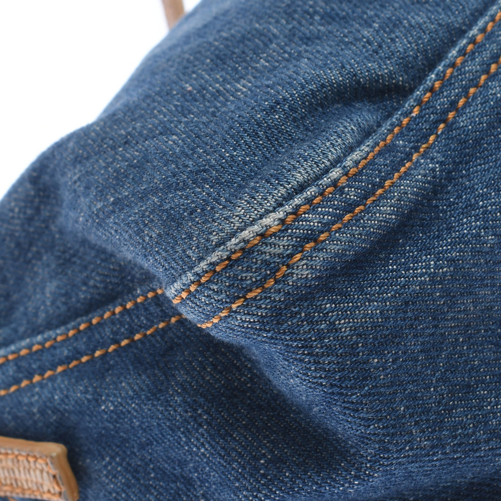 Fendi Mamma Baguette Shoulder Handbag Denim Blue - Picture 7 of 11